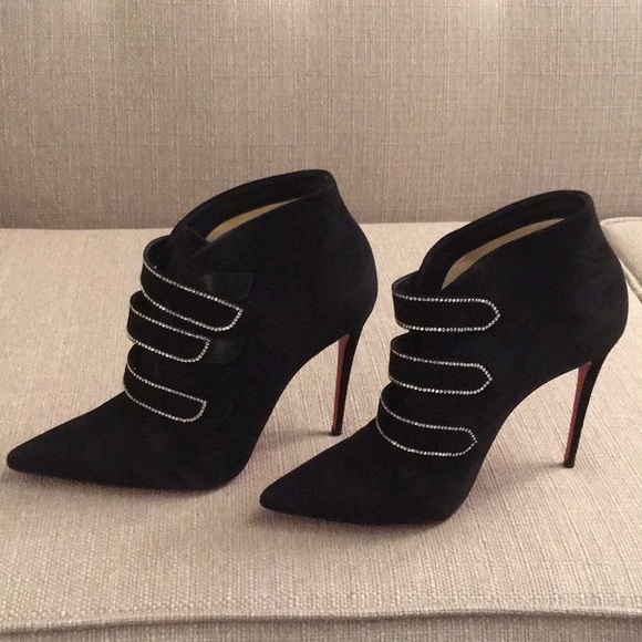 christian louboutin rhinestone boots